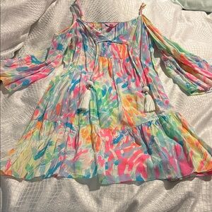 Lilly Pulitzer Multicolor Off-Shoulder Mini Dress